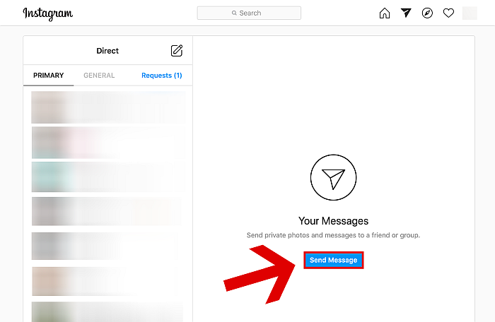 Click the “Send Message” button