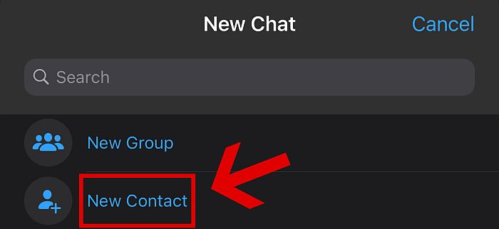 New contact