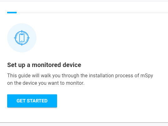 mSpy installation prompt