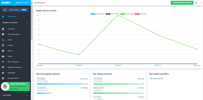 mSpy Dashboard