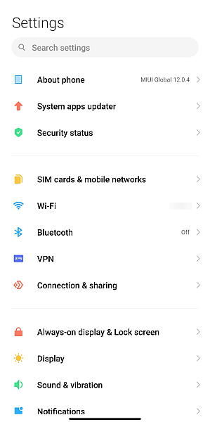 Android Device Settings