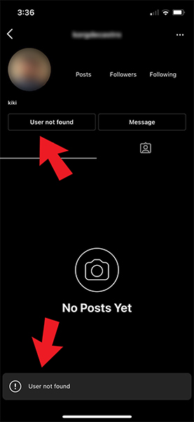 Not user found instagram unblock Instagram No