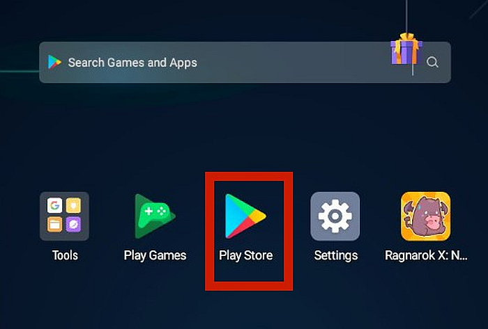 Play store icon in the app drawer