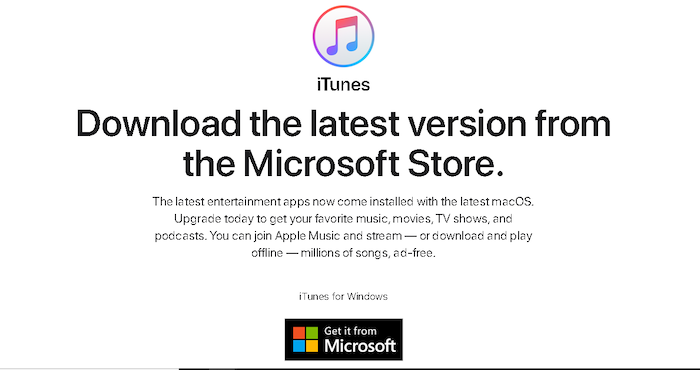 Install the latest version of iTunes on personal computers