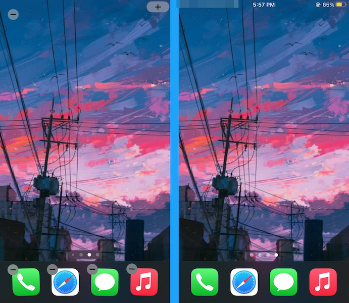 Arranging the icons in the iPhone home screen