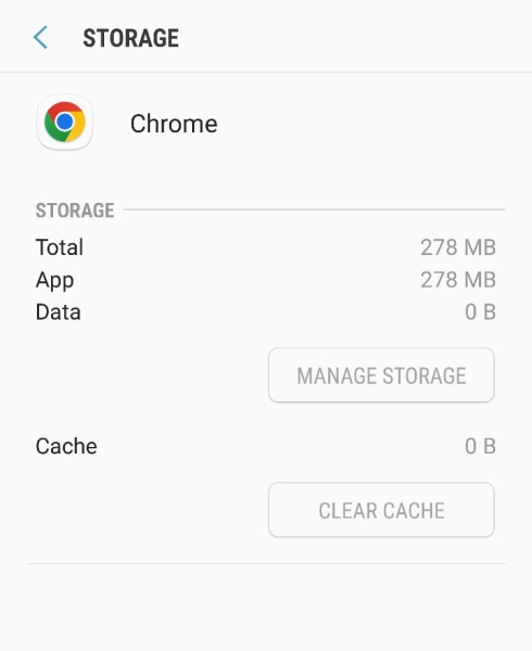 Confirmation that data in Chrome app has been completely wiped