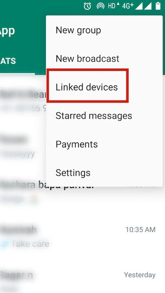 Clicking on Link devices