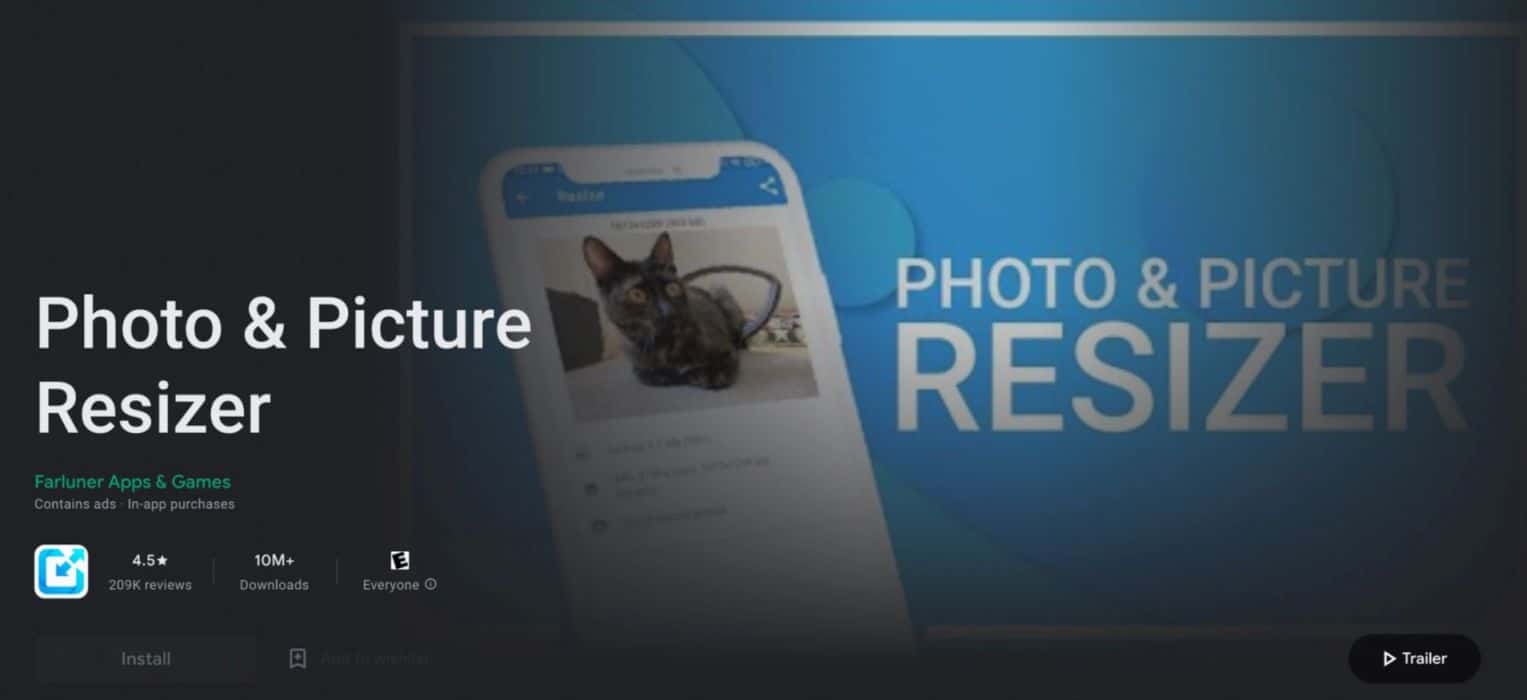 Homepage of Photo & Picture Resizer
