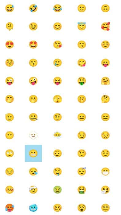 Snapchat emojis on full screen