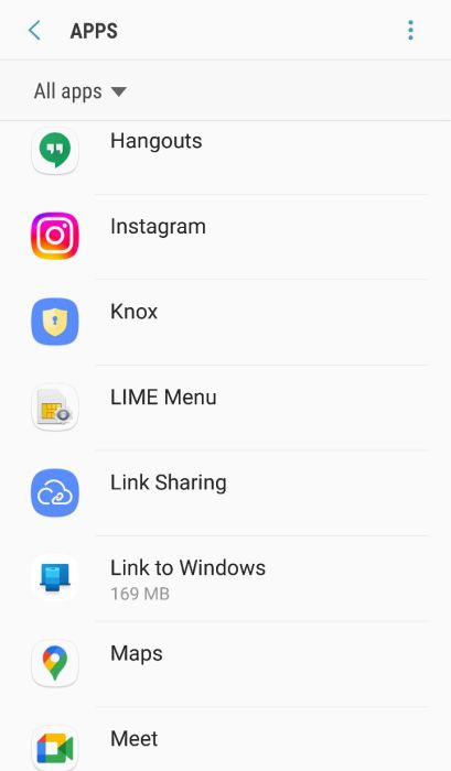 Lens app not showing in the list of apps after uninstallation