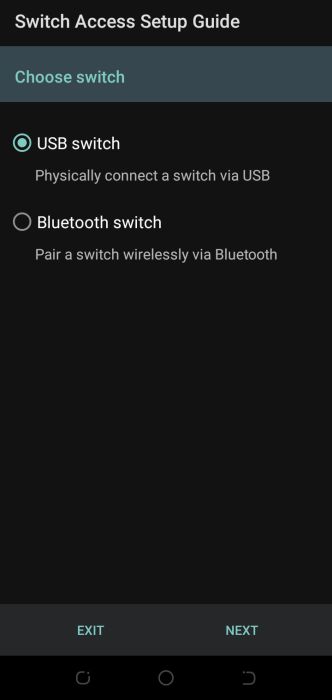 USB switch option for switch type